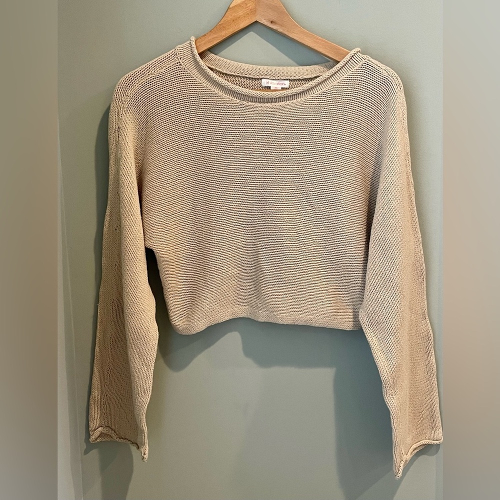 Xhilaration Crop Wide Sleeve Sweater-Size XS